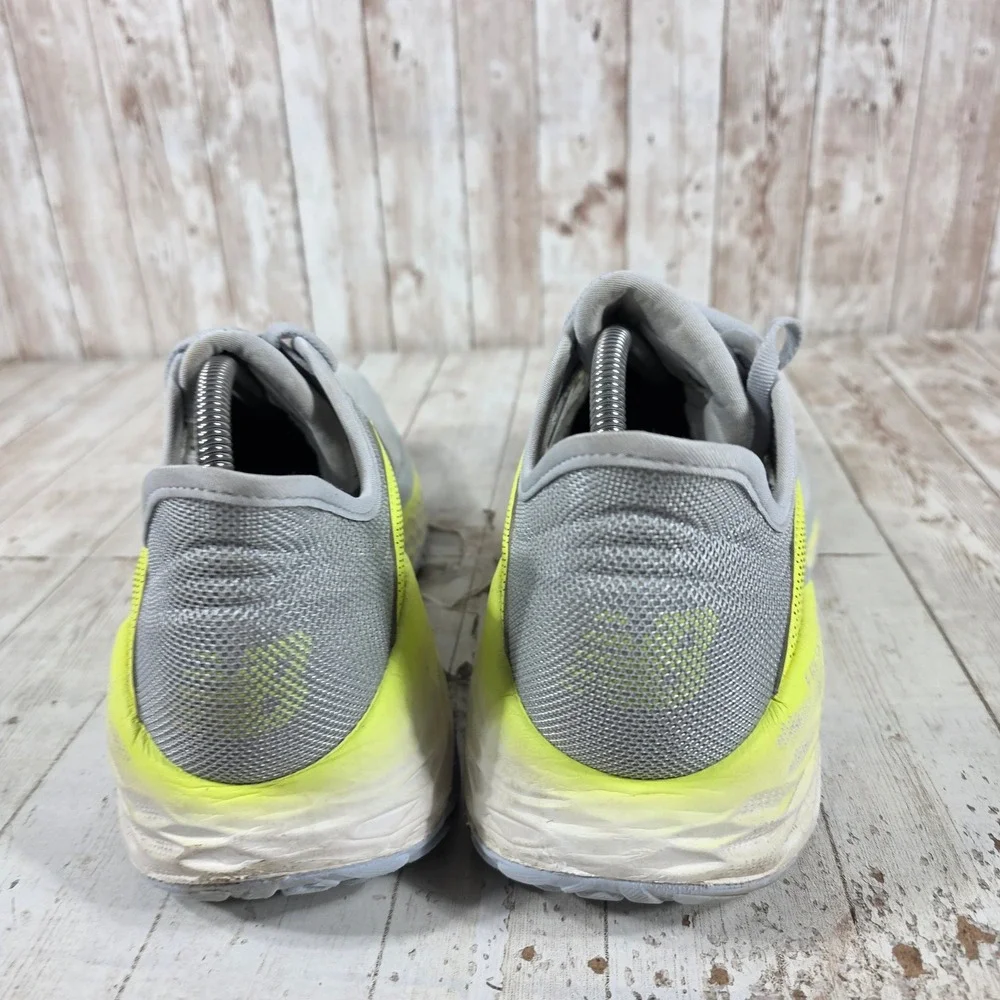 New Balance Fresh Foam More v2 Grey Neon Yellow Running Shoes WMORGY2 Womens 12